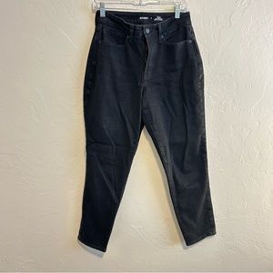 Women's Old Navy Black Jeans High Rise Curvy OG Straight Slim Pockets Size 6